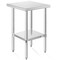 KUTLER Stainless Steel Table, NSF Heavy Duty Commercial Kitchen Prep and Work Table with Undershelf for Restaurant, Hotel, Home